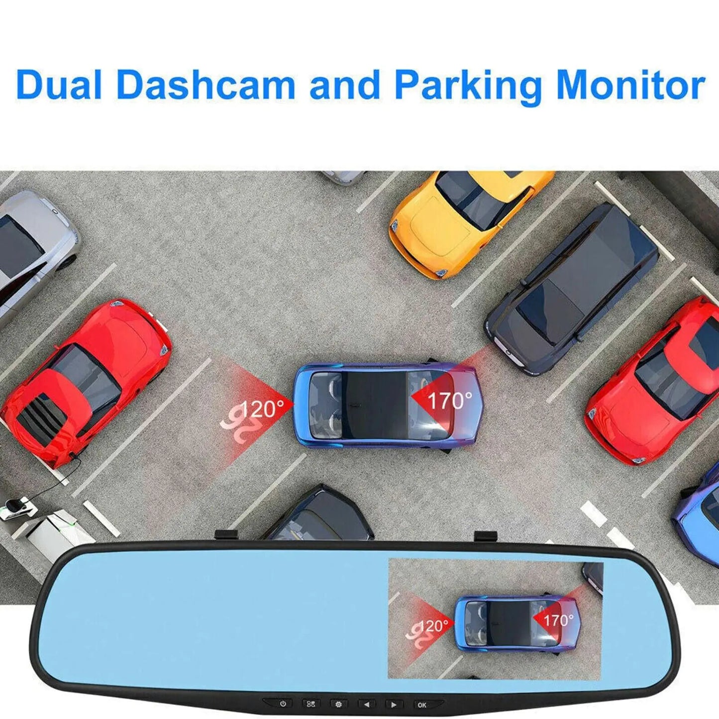 Dual Dash Cam Car DVR HD 1080P